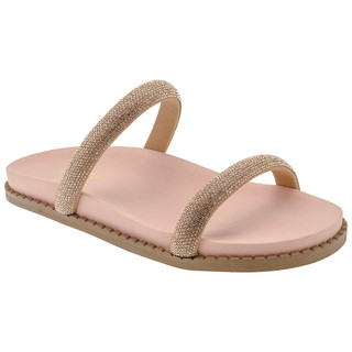 Sandália Feminina Papete Lóris Flat Brilho Strass Original Macia LEVISSÍMA!! 239-001 em Oferta na Shopee