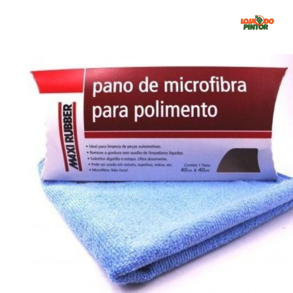 Pano De Microfibra Multiuso Para Polimento 40x40cm Maxi Rubber em Oferta na Shopee
