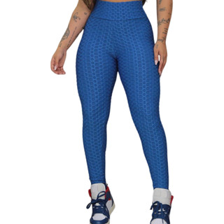 Calça Fitness Feminino Colmeia Academia Calça Legging Premium Calça Paty Cintura Alta Levanta Bumbum Yoga Calça Esportiva Ginástica Calça Fitnes Cropped E Calça Azul Preto Cinza Verde Colmeia Suplex Cós Alto Feminino Musculação Bolha Malhar