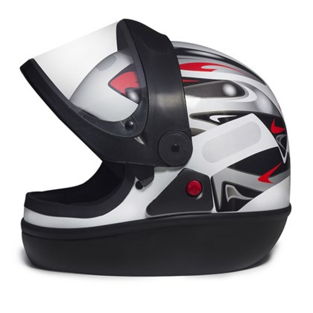 Capacete Moto San Marino Samarino Grafic Original Taurus Branco