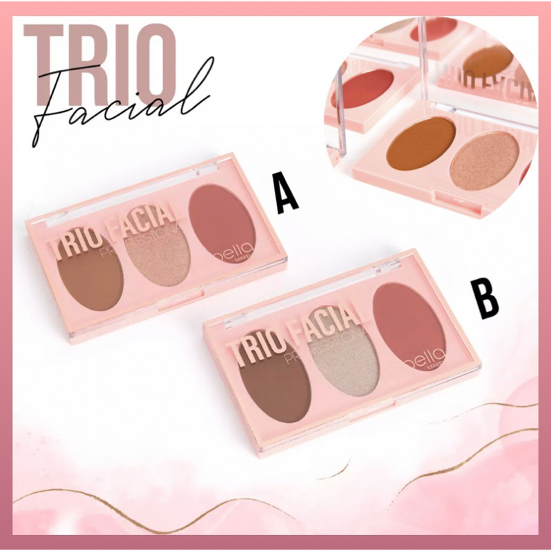 Paleta de Blushes My life 3 cores de Blush - Trio de blushes