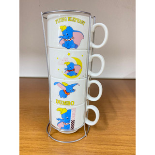 Jogo de xícaras Café Chá150mL com Suporte Kit 4 Canecas