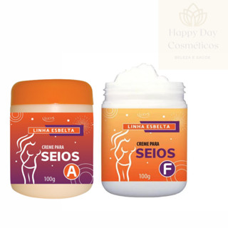 Kit Creme Seios Aumentar e Firmar Os Seios - Evita Flacidez e Tonifica os Seios - Creme A e F Lucy