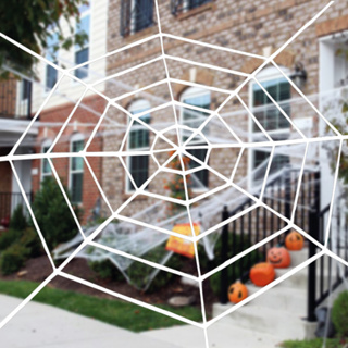 Teia De Aranha Gigante Halloween Branco em Oferta na Shopee