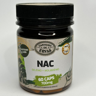 NAC Selênio + Molibdênio 700mg 60caps Canteiro de Ervas