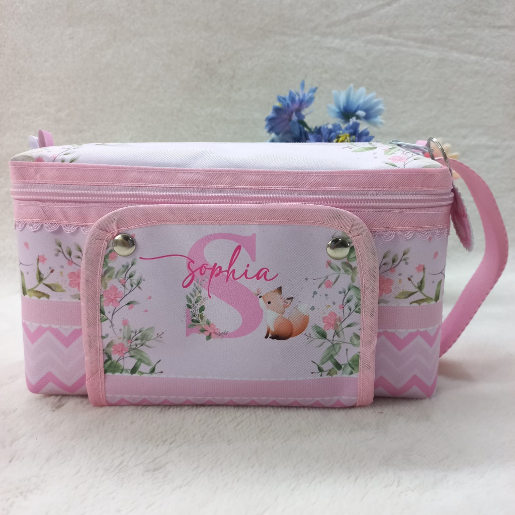 Necessarie Maternidade - Porta Lenços - Porta Fraldas - Mamãe e Bebê - Higiene do Bebê - Raposa Rosa