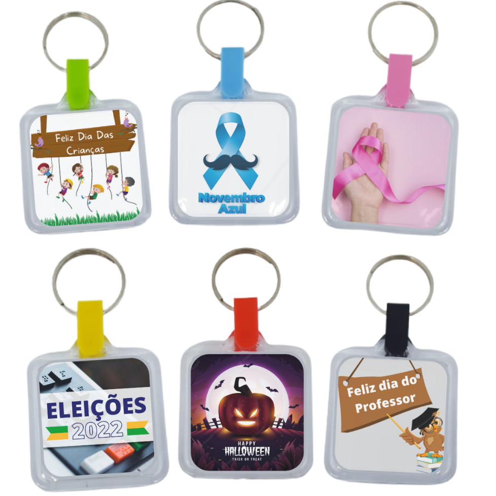 100 Chaveiros Porta Foto Acrílico Lembrancinha - Leka Plas em Oferta na Shopee