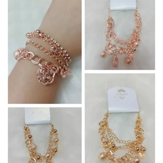 Pulseira Feminina Linda Presente dourado rose Pulseira pra Relógio