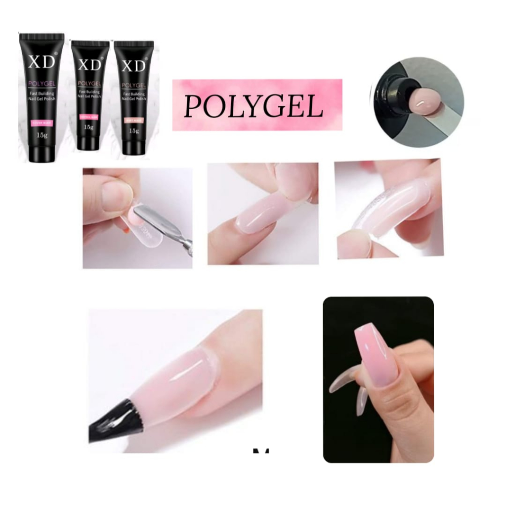 Polygel XD Fast building Nail Gel Polish Unha Led Uv Alongamento Unhas Poligel acrygel Gel