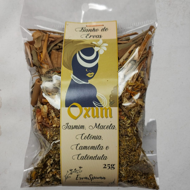 Banho de Ervas Oxum - Camomila, Calêndula, Colônia, Jasmim e Macela