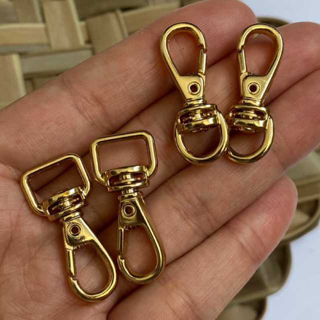 PAR de Mosquetão Articulado de 3,5cm para Alça de Bolsa, Chaveiro