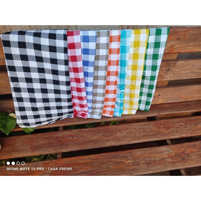 toalha de mesa xadrez cobre mancha 0.70x0.70 kit com 6 piquenique-Casa Freire em Oferta na Shopee