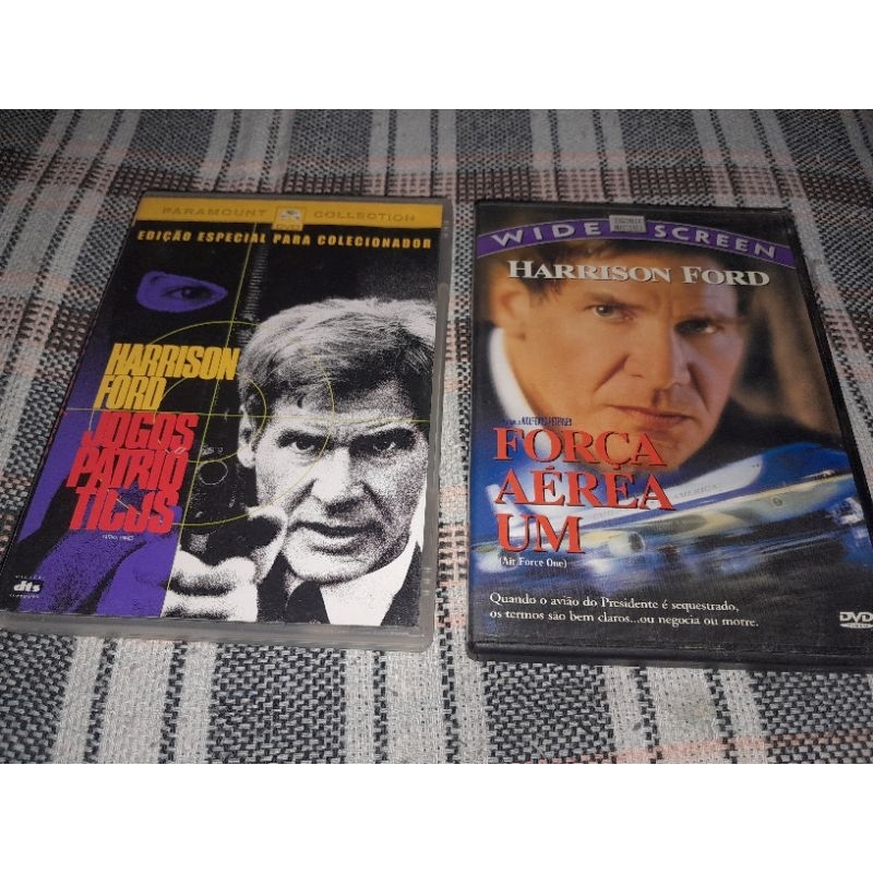 dvd jogos patrióticos + força aérea um usados originais
