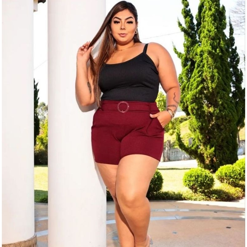 shorts feminino plus size / shorts plus size G1, G2 e G3