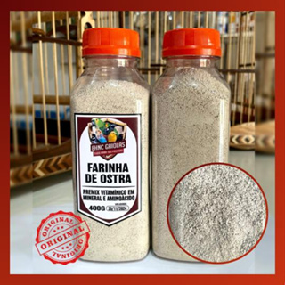 Farinha de Ostra - 400g ( Para Pássaros ) em Oferta na Shopee