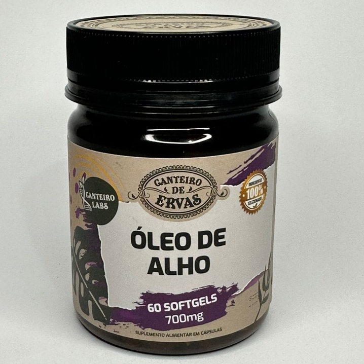 Óleo de alho 700mg 60caps Canteiro de Ervas