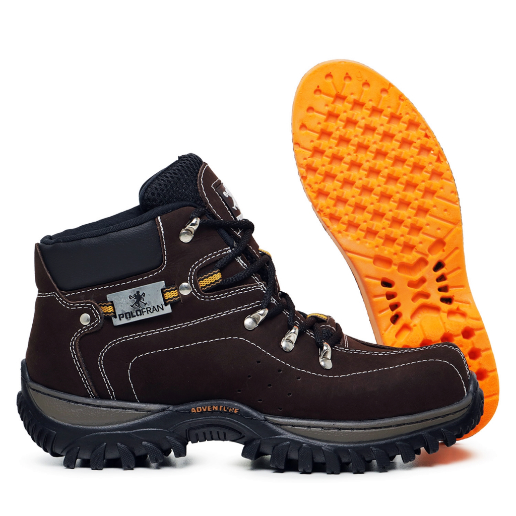 Bota Adventure Masculina PoloFran Original Coturno Palmilha Gel - Men Shoes