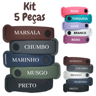 Pulseira Para Mi band 5 e Mi band 6 e Amazfit band 5 kit 5 Pulseira de Silicone Mi band 3 Mi band 4 mi nand 7