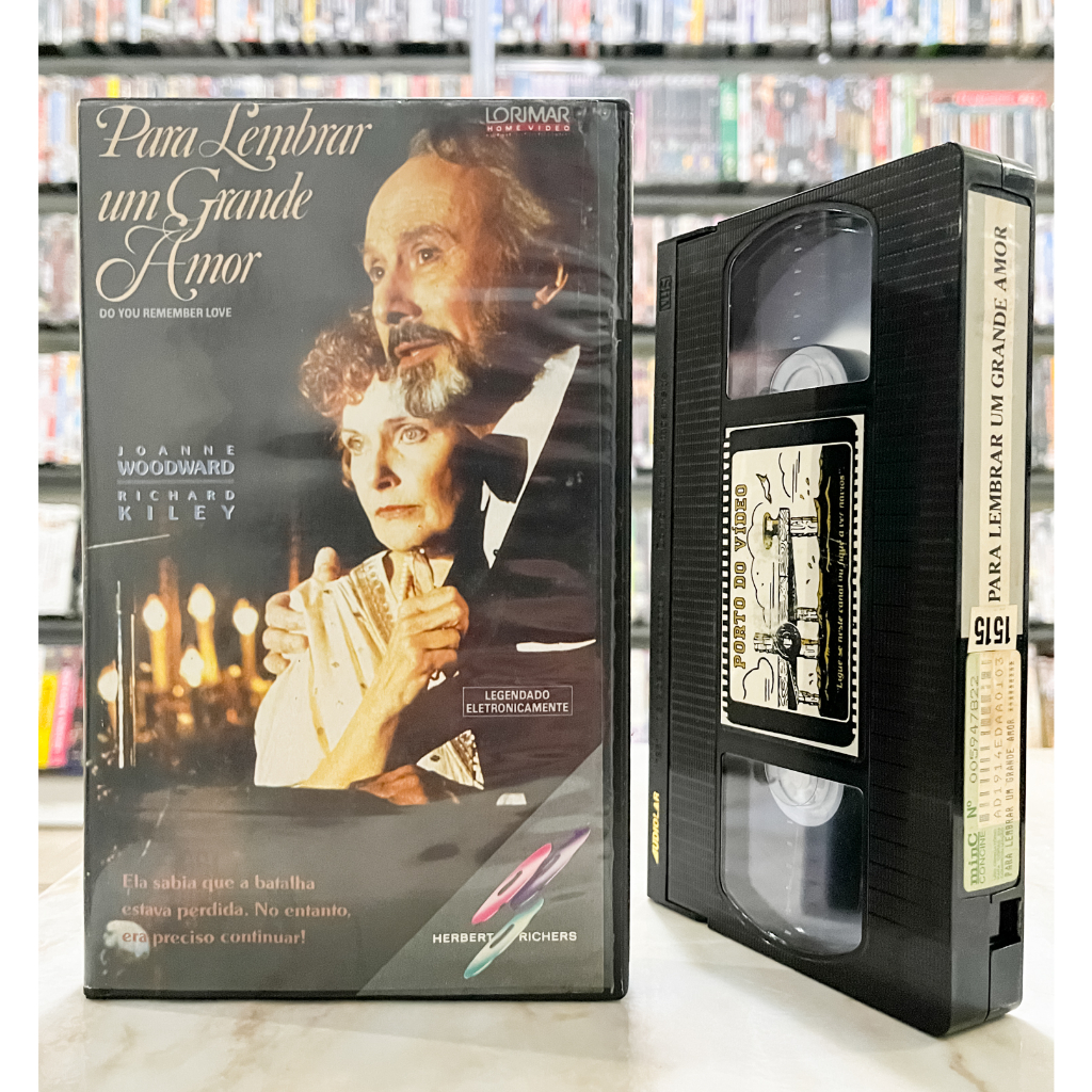 VHS Para Lembrar Um Grande Amor - LEGENDADO - Joanne WoodWard Richard Kiley - Original - Fita Filme - Lorimar Home Vídeo