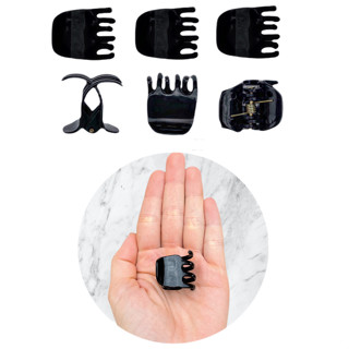 12 Piranhas Pequenas Para Cabelo - Preto