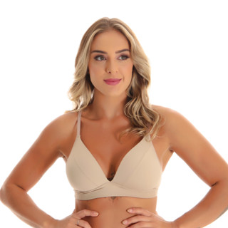 Sutiã de Bojo Soft Sem Aro Microfibra Poliamida Super Confortável Soutien Lingerie| Conforto Total Soutien
