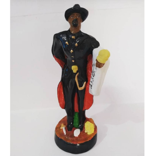 Imagem Exu Marabo das Almas Escultura Estatua Gesso 20 Cm