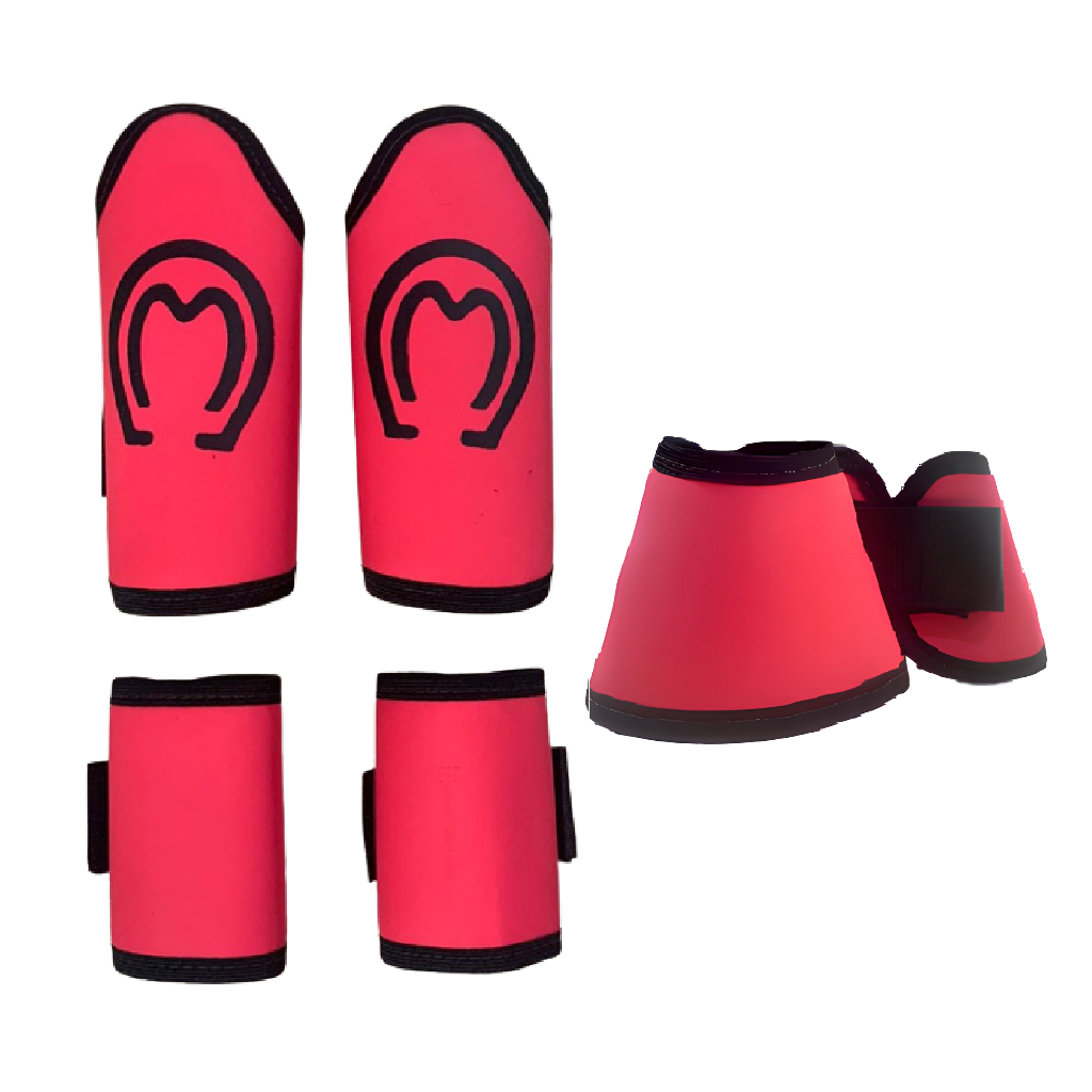 Kit Caneleira para Cavalos 4 Peças Varias Cores + Par de Cloche Sintético -- MEGA PROMOÇÃO!! --