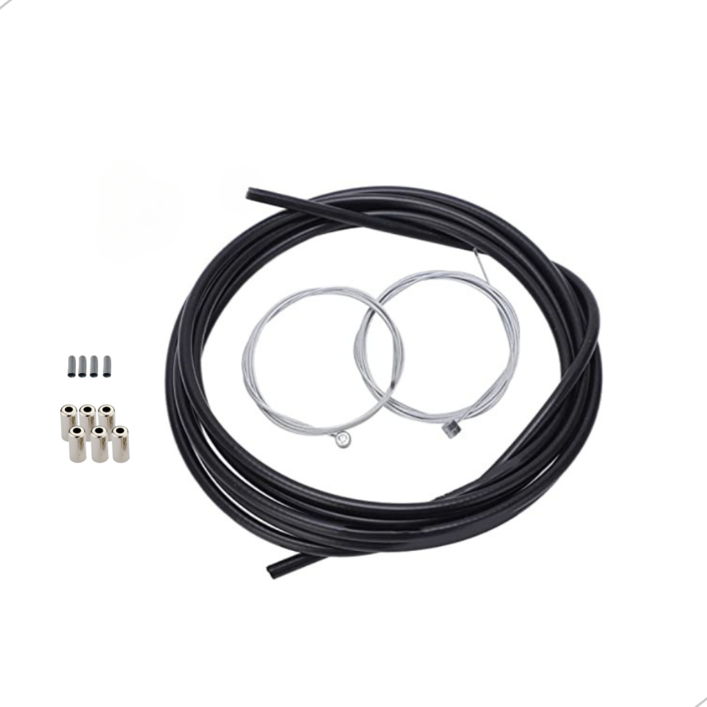 Kit Cabos Capas 2m + Terminal Para Bicicleta Bike Motorizada Capa com Teflon Promoção