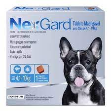 Remédio contra carrapatos e pulgas Cães 4 a 10kg 1 resolve