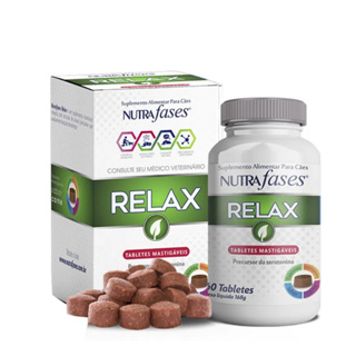Nutrafases Relax Suplemento Alimentar para Cães 60 tabletes em Oferta na Shopee