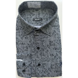 PROMOÇÃO Últimos alguns camisa social manga longa estampa com elastano não amassa passa fácil