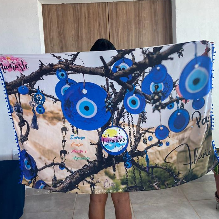 Canga de Praia Personalizada Olho Grego 86