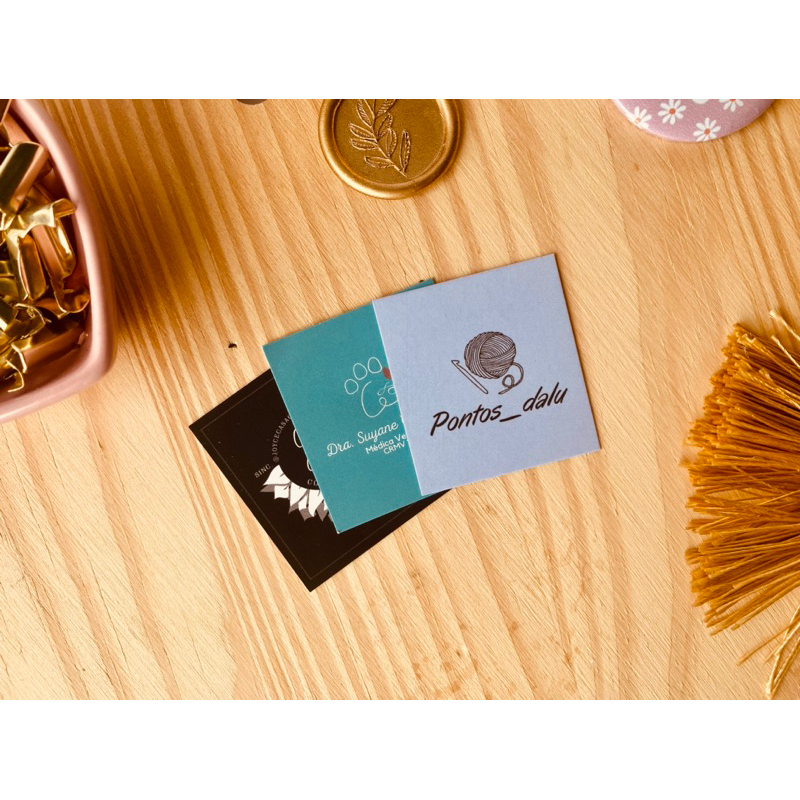 1000 Mini cartão de Visita 43x48mm