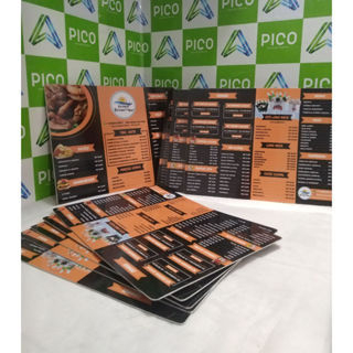 Cardápio PVC Rígido - Personalizado A3 ou A4/A5 - Laminação Brilho