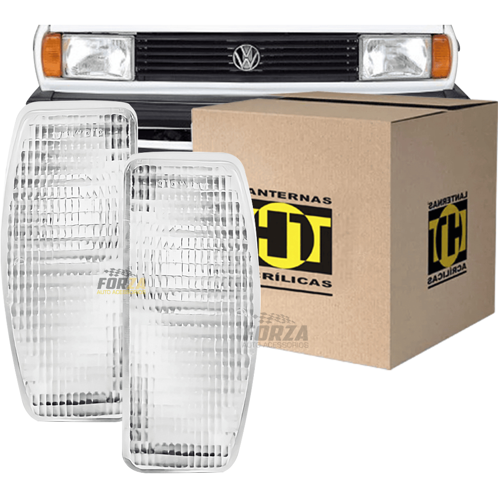 Lanterna Dianteira Cristal Gol 1982 1983 1984 1985 1986 Parati Saveiro Voyage Seta Pisca