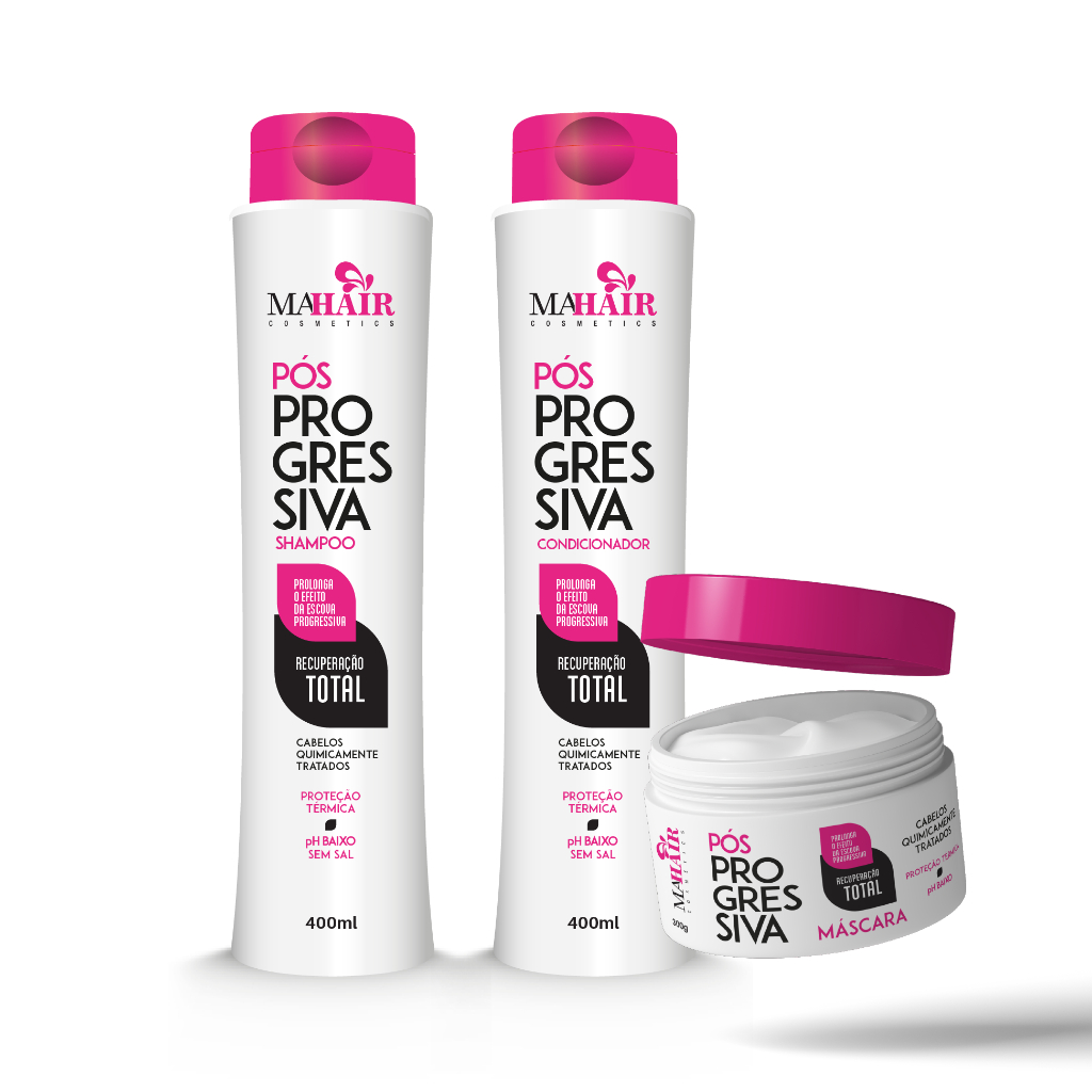 Kit Capilar Pós Progressiva Mahair com 3 itens