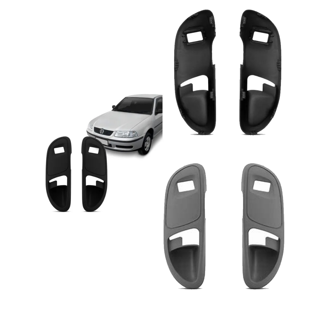 Moldura Botão Vidro Elétrico Traseiro Gol  Parati Saveiro G2 G3 1996 a 2005 C/ Furo 4 Portas Preto em Oferta na Shopee