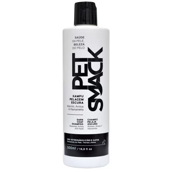 Pet Smack Shampoo Pelagem Escura 500ml para Cães e Gatos Centagro em Oferta na Shopee