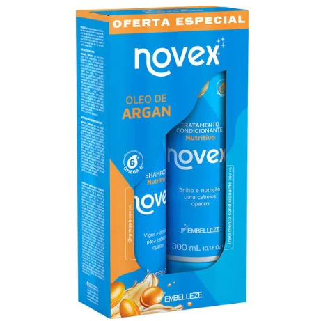 Shampoo e Condicionador Novex Óleo de Argan 300ml em Oferta na Shopee
