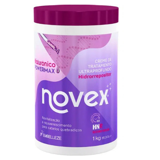 Creme de Tratamento Novex Hialurônico PowerMax Harmonização Capilar 1kg em Oferta na Shopee