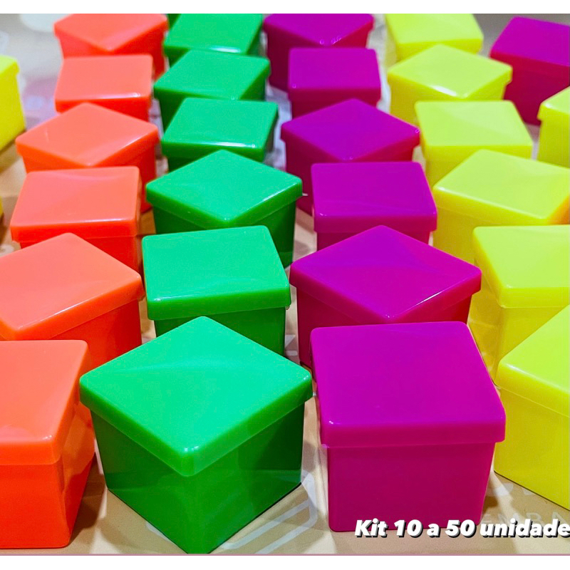 Kit Caixinha 4x4 Neon Lembrancinha de Festa em Oferta na Shopee
