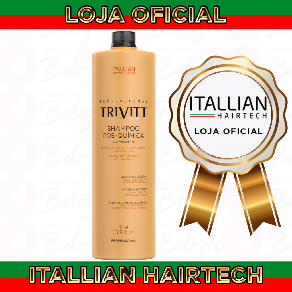 Detalhes do Itallian Trivitt Shampoo 1l+ Mascara 1kg  Pós Química