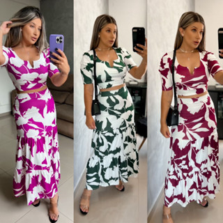 CONJUNTO SAIA LONGA DELICATE, EVANGELICA, ELEGANCIA, DELICADESA, OFERTA
