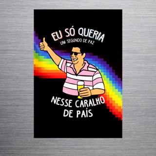 Imã de Geladeira Divertido Zeca da Paz