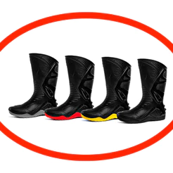 Bota de Chuva Motosafe Pvc Vermelho Motoboy Motoqueiro Resistente