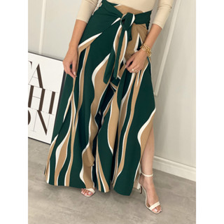 Calça Pantalona Feminina Transpassada Envelope Lançamento 23