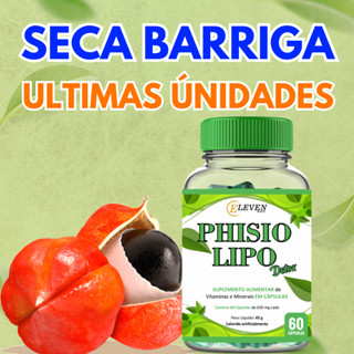 Phisio Detox + Espirulina + Quitosana + Psyllium - 60 Comprimidos Original 500mg Eleven Kaps
