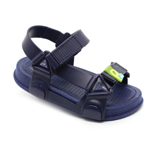 Papete Sandália Plugt Infantil Menino BoraBora Fibras Naturais Coco Bambu Azul Marinho