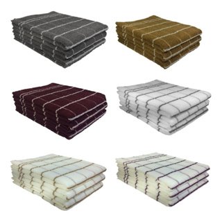 Kit 12 Panos de Prato Copa Chef Premium Atoalhado 100% Algodão Modelo Listrado em Oferta na Shopee