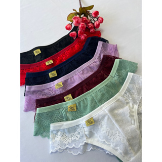 Kit 5 Calcinha Sexy Renda Fio Adulto Feminina Tanga Não Marca Forro Algodão em Oferta na Shopee